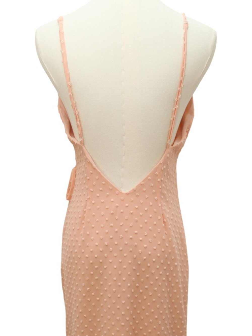 Privacy Please X Revolve Maxi Wrap Dress Peach Pink Sleeveless Size XS - Picture 10 of 15